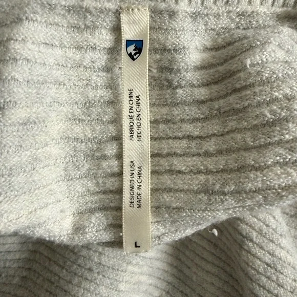 KÜHL Women’s Solace Sweater Light Grey Size Large - Picture 2 of 7